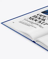 Book cover free mockup psd to showcase your cover design in a photorealistic style. Opened Book With Bookmark Mockup In Stationery Mockups On Yellow Images Object Mockups