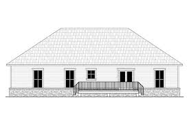 It's got a hip roof with about a 6 overhang. Ranch Home Plan 3 Bedrms 2 Baths 1600 Sq Ft 141 1316