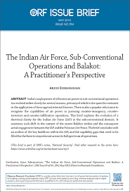 The Indian Air Force Sub Conventional Operations And