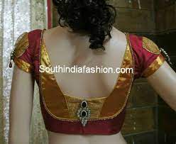 Stylish Blouse Back Neck Pattern For Silk Sarees South India Fashion Fancy Blouse Designs Trendy Blouse Designs Blouse Back Neck Designs