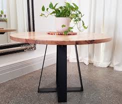 Shop dining & kitchen furniture online at temple & webster for dining tables. Solid Victorian Ash Round Dining Table With Black Cross Leg Design Footprint Furniture Store