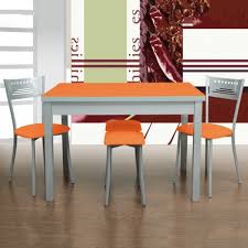 Las sillas son el elemento indispensable en cualquier casa. Pack Mesa De Cocina Sillas Y O Taburetes Mod Orange