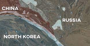 China is further fortifying its northern border region, which includes north korea, amid continued tensions on the korean peninsula and concerns over potential us military action against pyongyang. Borderline Between North Korea China And Russia Oc 1722x892 Mapporn