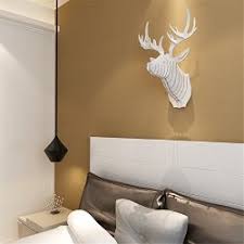 Deer head wall sculpture home decoration stag 3d puzzles art statue christmas. Hroome Diy 3d Wooden Puzzle Animal Faux Deer Head Wall Hanging Home Decor Wood Deer Decoration Carved Wooden Animals Wall Art M White Reviews Online Pricecheck