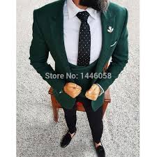 From the fit to the fabric to the way it's constructed, the seemingly standardized suit can be spun off in a million different ways. Men Wedding Suits 2018 Elegant 3 Pieces Wedding Dress Wool Dark Green Smoking Tuxedo Jacket Terno Slim Groom Suits For Men Suits Aliexpress