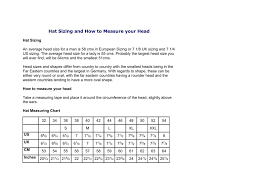 hat sizing and how to measure your head