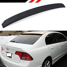 The si (sport injected) trim was introduced for the third generation of honda civics in both japan and north america. Cuztom Tuning Fits For 2006 2015 Honda Civic Lx Ex Si Sport 8th 9th Gen 4 Door Sedan Jdm Vip Rear Window Roof Top Spoiler Unpainted Black In Dubai Uae Whizz Spoilers