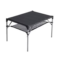 Sovigour Lightweight Portable Camping Table Outdoor Folding Picnic Table Aluminum Compact Desk For C In 2020 Camping Table Folding Picnic Table Folding Camping Table