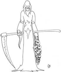 Femal Grim Reaper Line Art Bing Images Art Grim Reaper Line Art