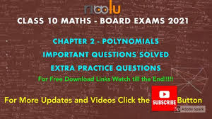 Chapter 2 Polynomials Class 10 Maths Important Questions With Solutions Polynomials This Or That Questions Math Questions