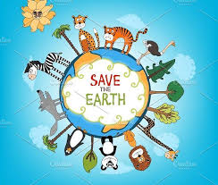 Save The Earth Concept Globe Drawing Save Animals Poster Save Earth