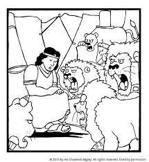 Coloring page old testament > daniel in the lions' den. Daniel In The Lion S Den