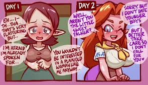 Majoras Mask Anju 2girls English Text - Lewd.ninja