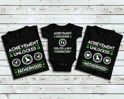 Achievement unlocked fatherhood t shirt for new dad / father. Achievement Unlocked Fatherhood Etsy