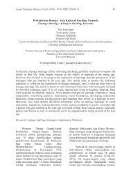 Bermakna, adalah tidak salah sekiranya berkahwin pada usia muda. Pdf Perkahwinan Remaja Satu Kajian Di Kuching Sarawak Teenage Marriage A Study In Kuching Sarawak