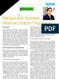 Pdf drive investigated dozens of problems and listed the biggest global issues facing the world today. Pengurusan Sumber Manusia Dalam Organisasi