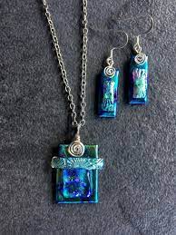 Love Life Live Life Fused Glass Jewelry Gatlinburg Tennessee Fused Glass Jewelry Fused Glass Jewelry Dichroic Art Glass Jewelry