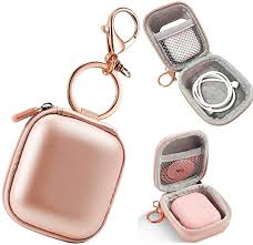 Amazon Com Airpods Case Keychain Airpods Pro Case Airpod Charging Protective Case Earbud Case Pu Leather Hard Case Port In 2020 Protective Cases Earphone Earbuds