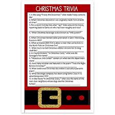 Think you know a lot about halloween? Amazon Com Christmas Trivia Holiday Party Game Cards Set Of 30 Handmade Products