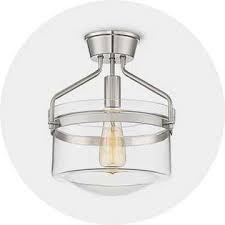 Full flush mount lighting is installed directly on the ceiling and leaves no spacing between the this type of lighting is ideal for rooms that have low hanging ceilings such as smaller rooms. Semi Flush Ceiling Lights Target