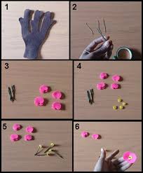 Persiapkan kain flanel yang sudah dibentuk dan digunting sesuai pola diatas. Ide Kreatif Membuat Bunga Euphorbia Dari Kain Flanel