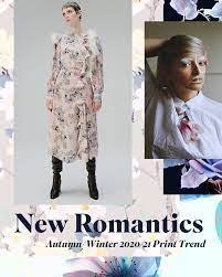 Autumn Winter 2020 21 Print Pattern Trend New Romantics Print Trends Winter Outfits Women Trend Forecasting