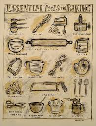 Essential Tools In Baking Baking Art Baking Tattoo Baking Equipment