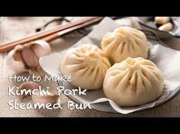Kimchi Pork Steamed Buns Recipe With Video And Step By Step Pictures Learn How To Create 4 Ingredients Pork Steam Buns Recipe Steam Buns Recipe Steamed Buns