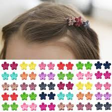 Amazon Com Elesa Miracle 60pcs Baby Girl Mini Hair Claw Clips Flower Hair Bangs Pin Baby Girl Hair Accessories Clips Baby
