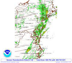 Public tornado watch notification messages (component 2 of what was formerly known as a ww) has criteria of: Storm Prediction Center Severe Thunderstorm Watch 69