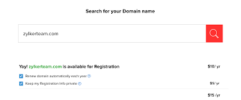 Zoho Sites Help Domains