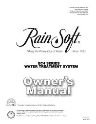 Check spelling or type a new query. Rainsoft Ec4 Series Owner S Manual Manualzz