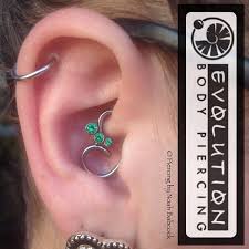 noahbabcock fresh daith piercing with custom bent surgical steel and titanium cluster jewelry by anatom body jewelry piercing daith piercing daith jewelry