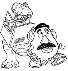 Toy story coloring pages rex. Rex And Mr Potato Head In Toy Story Coloring Page Download Print Online Coloring Pages For Free Color Nimbus