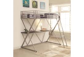 Need a bunk bed with stairs instead of a ladder, a bunk bed with storage, a twin/full bunk bed, a bunk bed and bookcase combination or a loft bed with a desk? Coaster Bunks Twin Workstation Loft Bed With Desk Value City Furniture Bunk Beds