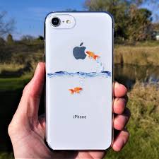 Goldfish Hard Shell Clear Iphone Case Apple Phone Case Clear Iphone Case Diy Phone Case