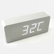 Thanks for downloading alarm clock pro! Hito Digital Clap On Fashion Wood Grain White Led Desktop Alarm Clock Time Calendar Thermometer Function Sound Control Latest Gen Buy Online In Dominica At Dominica Desertcart Com Productid 9125021