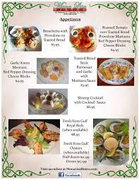 Hours may change under current circumstances Menu Of Mona Lisa Bistro In Falkville Al 35622