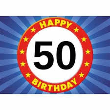 50 Jaar Verjaardagskaart Ansichtkaart Wenskaart Happy Birthday Abraham 50 Nl