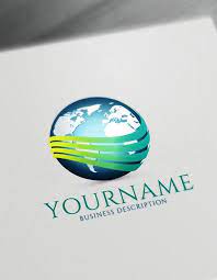 Globe Logo Template Free Online Logo Maker And Download Free Logo Templates Globe Logo Logo Maker Free