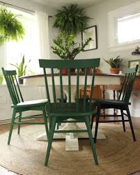 Chairs Painted In A Mixture Of Annie Sloan Chalk Paint In Amsterdam Green And Antibes Green Dining Chairs Green Painted Furniture Painted Dining Chairs