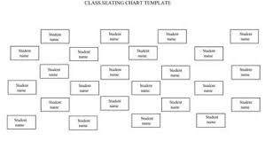 Class Seating Chart Template Landscape