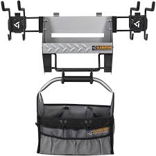 Monkey bars golf bag rack.this golf gear organizer is made to satisfy the needs of even the pickiest golfers out there. Gladiator 25 In W Project Caddy Garage Storage For Geartrack And Gearwall Walmart Com Walmart Com