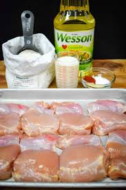 Then finish them off in the oven as instructed in the recipe card below. Fried Chicken Thighs Cook2eatwell