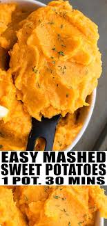 Mashed Sweet Potatoes The Best Classic Homemade Quick Fast Easy Mashed Easy Mashed Sweet Potatoes Canned Sweet Potato Recipes Sweet Potato Recipes Mashed