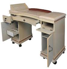 The Hz Wm Nail Table Offers Lots Of Storage Room And A Marble Top With Fast Shipping Manicure Table Salon Furniture Home Nail Salon