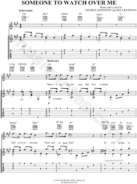Someone To Watch Over Me From An American In Paris Guitar Tab In A Major Download Print Guitar Tabs An American In Paris Watch Over Me