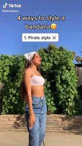 4 Ways To Style A Bandana Video Ways To Style A Bandana Bandana Aesthetic Bandana Hair Tutorials