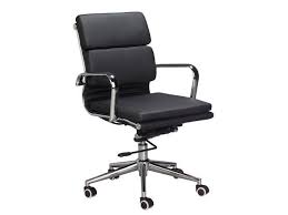 Eames replica chairs are affordable yet reliable alternates to the original. Eames Replica Medium Back Office Chair Black Vegan Leather Thick High Density Foam Stabilizing Bar Swivel Deluxe Tilting Mechanism Newegg Com