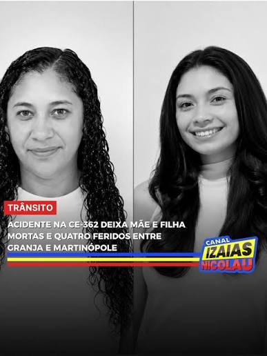 Capotamento na CE-362 entre Granja e Martinópole, no Ceará, deixa duas mortas e quatro feridos Duas mulheres morreram e outras quatro pessoas ficaram feridas após um capotamento registrado na manhã deste sábado,